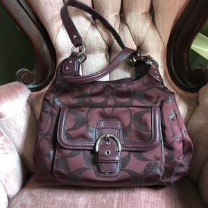 Coach Campbell signature hobo shoulder bag